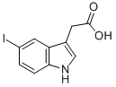 1H-Indole-3-aceticacid,5-iodo-(9CI) Struktur