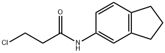 3-氯-N-(2,3-二氢-1H-茚-5-基)丙酰胺,908494-47-3,结构式