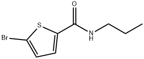 5-ブロモ-N-プロピルチオフェン-2-カルボキサミド 化学構造式