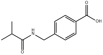 4-(异丁酰氨基甲基)苯甲酸, 908495-37-4, 结构式