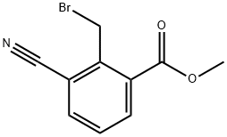 2-(溴甲基)-3-氰基苯甲酸甲酯,908562-24-3,结构式