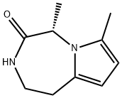 (5S)-2,3-Dihydro-5,7-dimethyl-1H-pyrrolo[1,2-d][1,4]diazepin-4(5H)-one Struktur