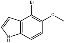 4-溴-5-甲氧基吲哚,90858-86-9,结构式