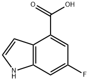 6-氟吲哚-4-甲酸,908600-71-5,结构式