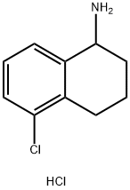 5-氯-四氢萘基-1-胺盐酸盐, 90869-51-5, 结构式