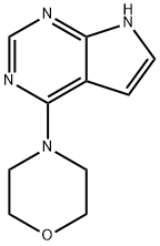 4-(1H-吡咯并[2,3-D]嘧啶-4-基)吗啉,90870-83-0,结构式