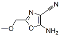 4-Oxazolecarbonitrile,  5-amino-2-(methoxymethyl)- Struktur
