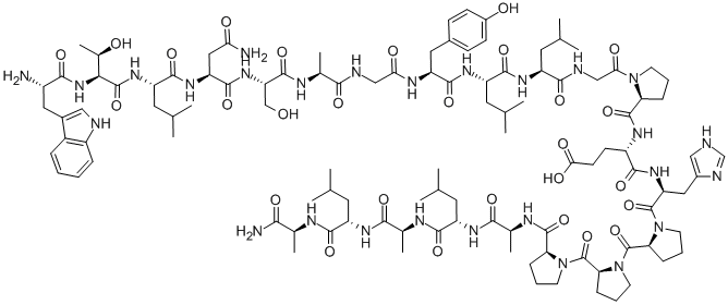 GALANIN-(2-13)-GLU-HIS-(PRO)3-(ALA-LEU)2-ALA-AMIDE Struktur