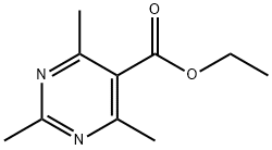 2,4,6-トリメチルピリミジン-5-カルボン酸エチル 化学構造式