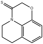 5H-Pyrido[1,2,3-de]-1,4-benzoxazine-3(2H)-thione,  6,7-dihydro- Struktur