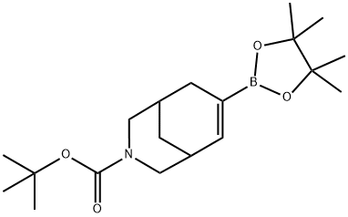 3-Azabicyclo[3.3.1]non-6-ene-3-carboxylic acid, 7-(4,4,5,5-tetramethyl-1,3,2-dioxaborolan-2-yl, 909135-34-8, 结构式