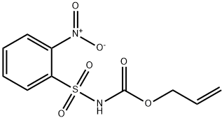 N-アリルオキシカルボニル-2-ニトロベンゼンスルホンアミド 化学構造式