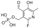 (2-fluoro-4-formyl-5-hydroxy-6-methyl-pyridin-3-yl)methoxyphosphonic a cid,90932-80-2,结构式