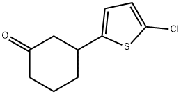 2-CHLORO-5-(3-OXOCYCLOHEXYL)THIOPHENE Structure