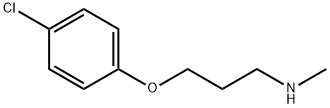 3-(4-氯苯氧基)-N-甲基-1-丙胺 结构式