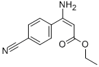 3-AMINO-3-(4-CYANOPHENYL)-2-PROPENOIC ACID ETHYL ESTER Struktur