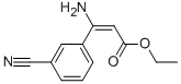 3-AMINO-3-(3-CYANOPHENYL)-2-PROPENOIC ACID ETHYL ESTER Struktur