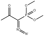 Dimethyl (1-Diazo-2-oxopropyl)phosphonate Struktur