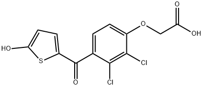 2-[2,3-dichloro-4-(5-hydroxythiophene-2-carbonyl)phenoxy]acetic acid,90966-18-0,结构式