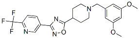 5-(5-[1-(3,5-DIMETHOXYBENZYL)PIPERIDIN-4-YL]-1,2,4-OXADIAZOL-3-YL)-2-(TRIFLUOROMETHYL)PYRIDINE Structure