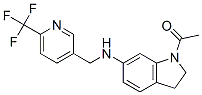 1-ACETYL-N-([6-(TRIFLUOROMETHYL)PYRIDIN-3-YL]METHYL)INDOLIN-6-AMINE,909666-28-0,结构式