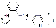 1-[2-(1H-PYRROL-1-YL)PHENYL]-N-([6-(TRIFLUOROMETHYL)PYRIDIN-3-YL]METHYL)METHANAMINE 结构式