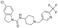 909668-93-5 5-CHLORO-N-(1-([6-(TRIFLUOROMETHYL)PYRIDIN-3-YL]METHYL)PIPERIDIN-4-YL)INDOLINE-1-CARBOXAMIDE