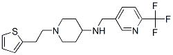 1-[2-(2-THIENYL)ETHYL]-N-([6-(TRIFLUOROMETHYL)PYRIDIN-3-YL]METHYL)PIPERIDIN-4-AMINE|