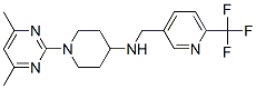 1-(4,6-DIMETHYLPYRIMIDIN-2-YL)-N-([6-(TRIFLUOROMETHYL)PYRIDIN-3-YL]METHYL)PIPERIDIN-4-AMINE,909674-43-7,结构式