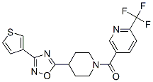 909676-21-7 5-((4-[3-(3-THIENYL)-1,2,4-OXADIAZOL-5-YL]PIPERIDIN-1-YL)CARBONYL)-2-(TRIFLUOROMETHYL)PYRIDINE