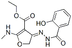 3-Furancarboxylic  acid,  4,5-dihydro-4-[(2-hydroxybenzoyl)hydrazono]-2-(methylamino)-,  ethyl  ester  (9CI)|