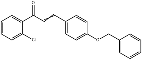 (2E)-3-[4-(Benzyloxy)phenyl]-1-(2-chlorophenyl)prop-2-en-1-one, 909774-57-8, 结构式