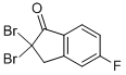 2,2-DIBROMO-2,3-DIHYDRO-5-FLUORO-1H-INDEN-1-ONE 结构式