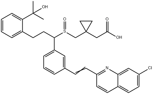 Montelukast Sulfoxide(Mixture of diastereomers) Structure