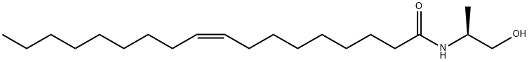 (Z)-(S)-N-((2-Hydroxy-1-methyl)ethyl)-9-octadecenamide Structure