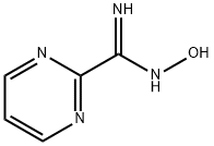 N'-ヒドロキシ-2-ピリミジンカルボキシイミドアミド 化学構造式