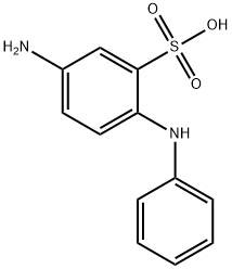 4-Aminodiphenyamine-2-sulfonic acid Struktur