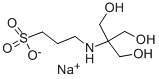 N-[Tris(hydroxymethyl)methyl]-3-aminopropanesulfonic acid sodium salt Struktur