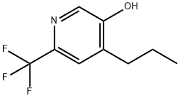 4-丙基-6-三氟甲基吡啶-3-醇,910032-96-1,结构式