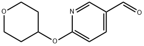6-(Tetrahydro-2H-pyran-4-yloxy)nicotinaldehyde 97% Structure