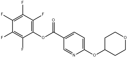 Pentafluorophenyl 6-(tetrahydropyran-4-yloxy)nicotinate Structure