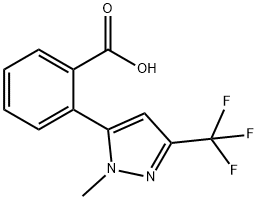 2-[1-METHYL-3-(TRIFLUOROMETHYL)-1H-PYRAZOL-5-YL]BENZOIC ACID Struktur