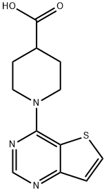 1-(THIENO[3,2-D]PYRIMIDIN-4-YL)PIPERIDINE-4-CARBOX, 910037-25-1, 结构式