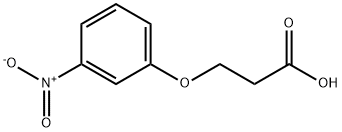 3-(3-Nitrophenoxy)propionic Acid 化学構造式