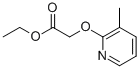 (3-METHYL-PYRIDIN-2-YLOXY)-ACETIC ACID ETHYL ESTER Structure