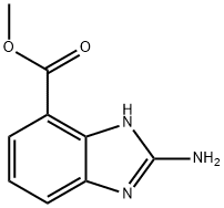 2-氨基-1H-苯并咪唑-4-甲酸甲酯,910122-42-8,结构式