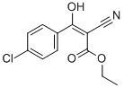 2-CYANO-3-(4-CHLOROPHENYL)-3-HYDROXYPROPENOIC ACID ETHYL ESTER Struktur