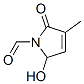 1H-Pyrrole-1-carboxaldehyde, 2,5-dihydro-5-hydroxy-3-methyl-2-oxo- (9CI) Struktur