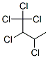 1,1,1,2,3-ペンタクロロブタン 化学構造式