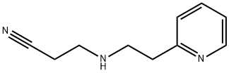 3-[[2-(2-PYRIDYL)ETHYL]AMINO]PROPANENITRILE Structure